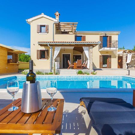 Villa David - Luxurious Secluded Villa With A Heated Pool Butkovici  Exterior photo