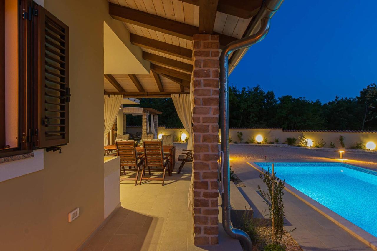 Villa David - Luxurious Secluded Villa With A Heated Pool Butkovici  Exterior photo